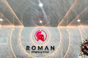 thiết kế thi công phòng gym Roman - lễ tân - by hcall
