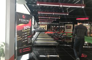 thiết kế thi công phòng gym Roman - phòng gym - by hcall