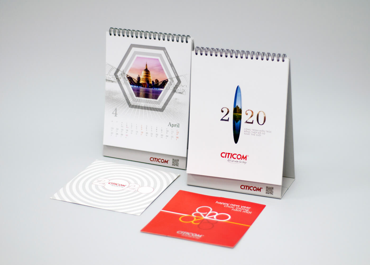 Thiết kế bộ lịch năm mới Citicom 2020